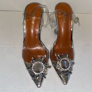 Cinderella glass slippers.